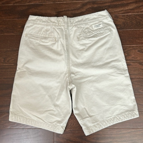 COPY - Vintage Abercrombie & Fitch Khaki Button Fly Shorts - Picture 3 of 8